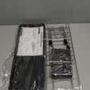 Small Dish Drying Rack, Compact Dish Drainer for Kitchen Counter, with Adjustable Back Slots, Space-Saving for Small Kitchens, Black