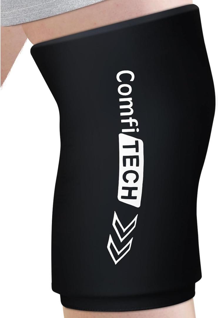 Comfitech Knee Ice Sleeve for Cooling Application, Flexible Cold Gel Pack Reusable, Large