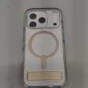 ZAGG Santa Cruz Snap Case with Kickstand for iPhone 17 Pro - Titanium, Drop Protection (13ft/4m), MagSafe Charging Compatible, ClearGuard Anti-Yellowing Technology, Scratch Resistant Phone Case