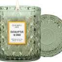 Eucalyptus & Sage Scented Candles Luxury Candle with up to 55 Hour Long Lasting, Highly Scented, 100% Soy Wax, 8.1oz, Beautiful Candles, Ideal for Home Decor and Gifts