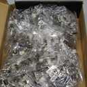 Chibery 50 Pack 1/2" Overlay 3D Soft Close Concealed Hinge for Face Frame Door, Smooth Slow Self Closing Hinges, Satin Nickel, Hidden 105 Open Angle Stainless Steel Hinge for Kitchen Cabinet Door