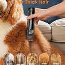 oneisall Dog Clippers for Grooming Doodles Poodles Thick Curly Hair,Low Noise Heavy Duty Dog Grooming Kit with Detachable Metal Blades