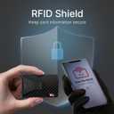 typecase Minimalist Wallet for Men: Metal Card Holder with Removable Money Clip, Real Carbon Fiber, RFID Blocking, Slim, Utral Thin, Small, Front Pocket, Hold up to 15 Credit Cards