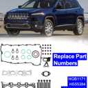HHGB1171 Cylinder Head Gasket Set with Head Bolt Compatible with 13-16 Dodge Dart, 14-Early17 Jeep Cherokee/Renegade, 15-16 Chrysler 200, Fiat 500X,2.4L Tigershark MultiAir ED6 Engine