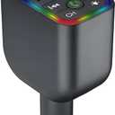 Retractable 120W Fast Car Charger for iPhone with Type C Cables, Bluetooth FM Transmitter Car Adapter Handsfree Call Audio Receiver Radio Transmitter MP3 Player LED Backlit Support USB (Y3)