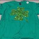 Sparkle Clover Shamrock Irish For St Patrick's & Patty's Day T-Shirt Small