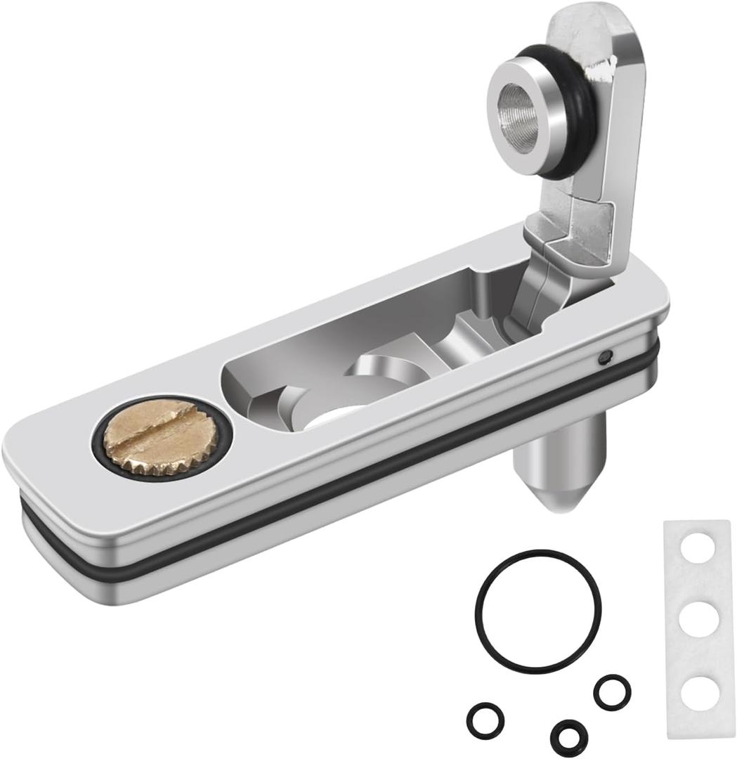 YUSUD Lighter Gasket Seal Compatible with Zippo, Metal Repair Kit with Cotton Felt Pad and Flint Slot, Lighter Fluid Anti-Evaporation Accessories for Lighter Insert, Replacement Parts (Silver)