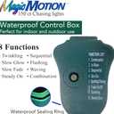 Brite Star 150 Count 8-Function Chasing Light Set - Outdoor String Lights with Twinkling, Flashing, and Steady On Modes - Ideal for Christmas Tree and Outdoor Christmas Decorations, Red/Green