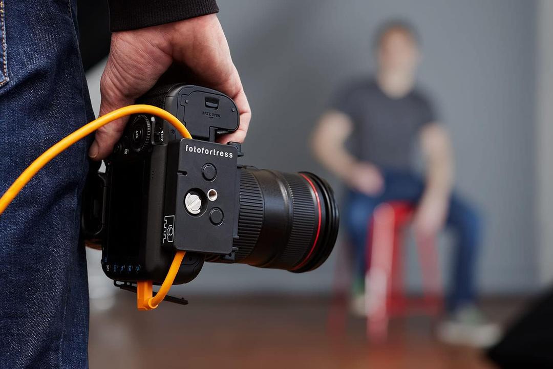 Quick Release Camera Tether Lock/Tether Protector, Black, 3.54x1.96x0.66 Inches