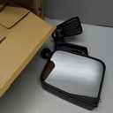 JDMSPEED Pair Driver & Passenger Side View Mirrors with Black Cover Compatible with 1987-2002 Jeep Wrangler Manual Folding No Heated Replace# CH1320102 CH1321102