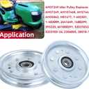 GELASKA 2 Pack AM37249 Idler Pulley Replace John Deere AM107468, AM37442, AM35862, D18314, TCA22982, eXmark 1-602501, 1-403009, Husqvarna 601000391, 533310326, Snapper 2441649, 1680299, 07300039