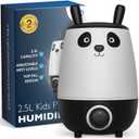 Everlasting Comfort 2.5L Kids Humidifiers for Bedroom - Easy to Clean 24HR Runtime No-Filter Quiet Kids & Baby Humidifier for Nursery, Home, Plants, Allergies, Dry Skin, Congestion, Indoor (Black/White)
