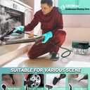 Handheld Steam Cleaner with Handle Control, 1.6L Large Water Tank, 3-Level Adjustable, Thickened Hose, Portable Steam Cleaner, High Temperature Pressurized Steamer for Home, Kitchen, Car (Dark Green)