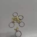 Top Plaza 5 Pcs BFF Best Friend Keychain Friendship Family Keychains Matching Puzzle Keyring Set -Always together never apart Maybe in distance but never at heart (Silver,gold)