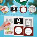 Mczan Christmas Cards Money Holder 72pcs, Merry Christmas Money Holder Cards for Gifting Cash, Happy Holiday Cash Card with Envelopes, Xmas Holiday Gift Giving Ideas - A