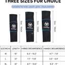 ChinFun Volleyball Arm Sleeves Passing Forearm Padded Sleeves with Protection Pads and Thumbhole for Teen Girls Youth Women (10", Black & Blue)