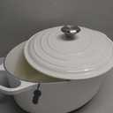 Le Creuset Enameled Cast Iron Signature Oval Dutch Oven, 8 qt., White