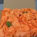 AVIVIHO 65pcs Fake Flowers Orange Hydrangea Artificial Flowers Bulk (Not Squished, No Steaming Need) Silk Flowers with Stems for Wedding Decor,Home,Baby Shower,Table Centerpieces Decoration