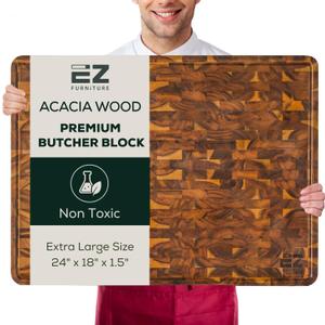 EZ Furniture Wood Cutting Board Size XL