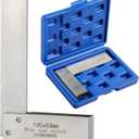 Machinist Square Precision Engineer Wide Seat Square 90 Right Angle Ground Hardened Steel Angle Ruler 4 x 2.5 Inch
