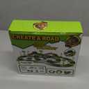 Dinosaur Toys,Create A Dinosaur World Road Race,Flexible Track Playset and 2 pcs Cool Dinosaur car for 3 4 5 6 Year & Up Old boy Girls Best Gift