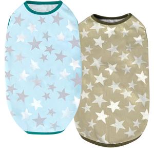 Dog Cooling Shirts, Uadonile 2pcs Dog Summer Clothes Pet Hawaiian Vest Breathable Lightweight Quick Dry, Doggie Cooling T-Shirts for Beach, Hiking, Walking, 2pack(Star, XXXL)