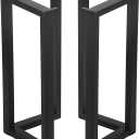 MBQQ 2 Pcs V Shape Table Legs - Heavy Duty Metal, Dining Table & DIY Iron Bench Legs (H28"xW17.7")
