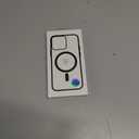 Compatible with Magnetic Matte Clear Case for Phone 17Tough Drop-Resistant Design, Anti-Yellow, Shockproof, Slim Transparent Cover (Black)