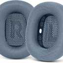 GEVO Upgraded Ear Cushions Replacement Earpads for Apple AirPods Max Headphones, Mesh Fabric Ear Pads Ear Covers Cups with Memory Foam and Magnet for AirPods Max (Light Blue)
