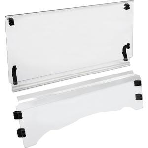 KUAFU Clear Windshield Compatible with Massimo Buck 200 2018, 400 2018-2020 Front Heavy Duty Folding 2-IN-1Windshield Windscreen