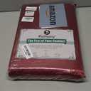 P Pothuiny 6 Pieces Queen Satin Sheets Luxury Silky Burgundy Satin Bedding Sheet Set, 1 Deep Pocket Fitted Sheet + 1 Flat Sheet + 4 Pillow Cases