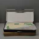 AULA S99 Gaming Keyboard, Wireless Computer Keyboards, Tri-Mode Bluetooth/2.4GHz/USB-C Custom Creamy Keyboard with Number Pad, RGB Backlit Media Knob Cute Programmable Keyboard for PC Gamer - Green