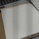 Washer Dryer Countertop Single, 27.17" L x 27.56" W x 2.76" H Wood Laundry Countertop, Washer and Dryer Topper with Anti-Slip Pads & Edge Rails for Laundry Room Organization and Storage(White)