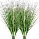 27" Artificial Plants Onion Grass Greenery Faux Fake Shrubs Plant Flowers Wheat Grass for House Home Indoor Outdoor Office Room Gardening Indoor Dcor 6 Pack