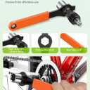 Pawfly Bicycle Crank Puller Kit, Bike Crank Removal Tool for Square Taper, Shimano Octalink & ISIS Splined Crank Arms