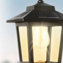 63"Solar Lamp Post Lights 2Pack, Outdoor Post Lights Waterproof, Pole Lights Outdoor, Decorative Floor Lamp Vintage for Patio, Garden, Backyard, Pathway, Front/Back Door, Warm White, Replaceable Bulb