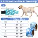 5 Pack Dog Diapers Male Reusable, Premium Belly Bands for Dogs, High Absorbing Male Dog Pee Wraps for Doggie in Incontinence or Excitable Urination Galaxy S