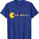 Solar System Astronomy Space Video Games Funny Gifts Graphic T-Shirt, Small 