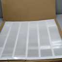 HVAC Premium 30'' x 25'' [Duct Opening] Flat Stamped Steel Return Air Grille - Sidewall and Ceiling - HVAC Vent Duct Cover - White [Outer Dimensions: 31.75''w X 26.75''h]