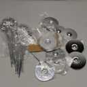 Urban Deco 16 Pieces Table Card Holder 8 inches Silver Place Steel Card holders for Photos, Food Signs, Memo Notes, Weddings, Restaurants, Birthdays.