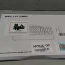 Ergonomic Wave Wireless Keyboard Mouse Combo, 9 RGB Backlit, Silent Keys