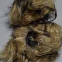 GREUS Halloween Viking Warrior Costume Set Brown Faux Fur Arm & Leg Warmers Fluffy Long Boot Cuffs Covers Arm Wrap for Women