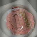 Jusalpha 3-Tier Pink Porcelain Cake Stand/Cupcake Stand/Dessert Stand/Tea Party Pastry Serving Platter/Food Display, Stand, Comes in a Gift Box- Free Sugar Tong, Pink