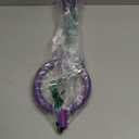 GleeGlow Ankle Skip Ball for Kids, Foldable Skip Ball Toy with Colorful Flash Wheel, Outside Toys for Kids, Gift for Girls & Boys Age 5 6 7 8 9 10 Years Old (Purple)