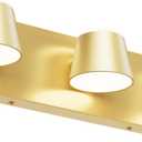 URSOLA 3 Light Bathroom Vanity Light, LED Gold Wall Light Fixtures, Up and Down Rotatable Dimmable 20 inch Bathroom Lighting Fixtures Over Mirror