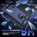Tensea for iPhone 17 Pro Max Camera Lens Protector, Metal Aluminum Alloy Tempered Glass Cover Camera Screen Protector Accessories, Case Friendly