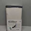 100% Blackout Shield Linen Blackout Curtains for Bedroom 96 Inches Long, Back Tab/Rod Pocket Living Room Drapes, Thermal Insulated Blackout Curtains 2 Panels Set, 50" W x 96" L,Cream