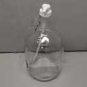 Gallon Glass Pump Dispenser Bottle, Large Jug Laundry Liquid Detergent Dispenser with Pump for Laundry Room Organization, Soap, Fabric Softener, Commercial Condiment Dispenser- 128 oz by Kitchentoolz