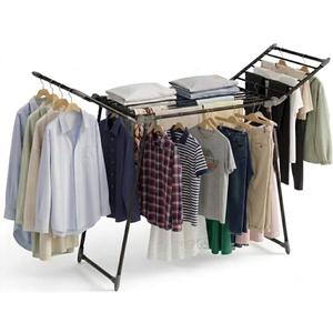 Foldable Clothes Drying Rack | Heavy Duty | 66 lb Capacity | Space Saving, Large
