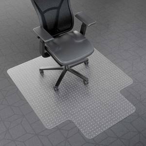 Office Chair Mat for Carpet, 45 x 53 Computer Chair Mat for Carpeted Floors, Smooth Glide Under Desk Carpeted Floor Protector, Carpet Mat for Home Office (with Lip)